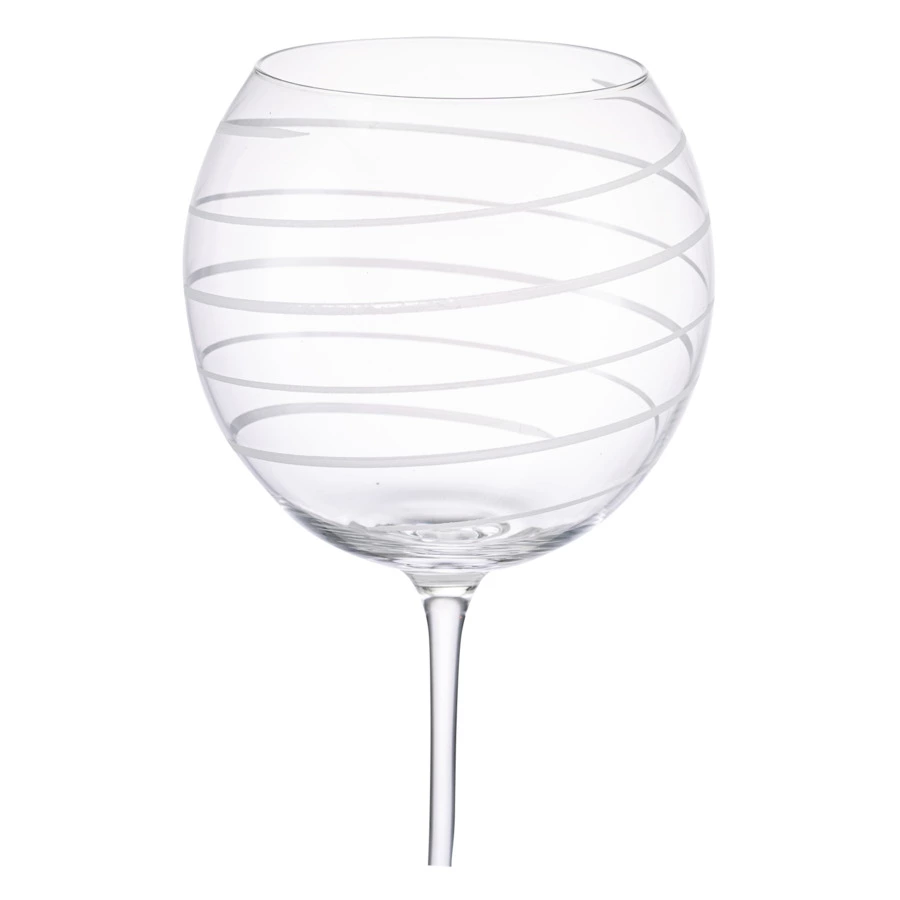 Набор бокалов для красного вина Mikasa Cheers 750 мл, 4 шт, стекло, серебристый декор, п/к