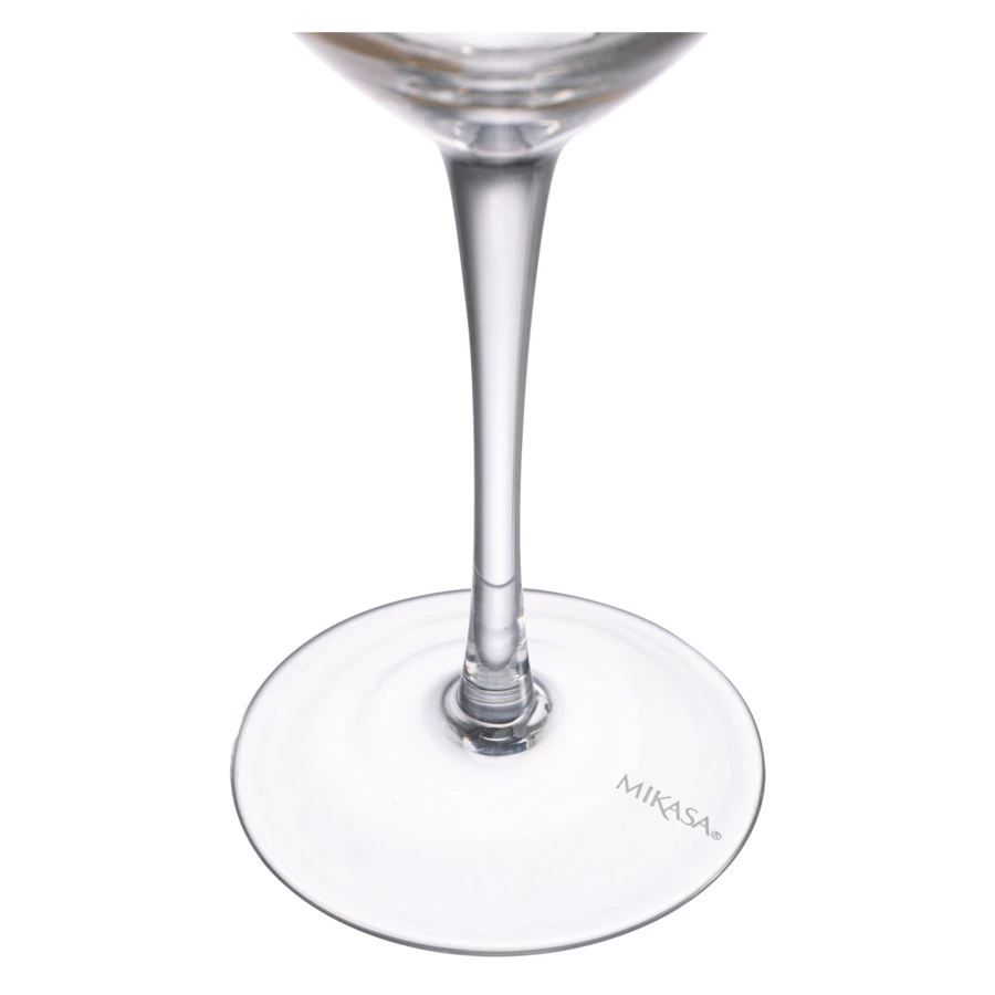 Набор бокалов для белого вина Mikasa Cheers 400 мл, 4 шт, стекло, золотистый декор, п/к