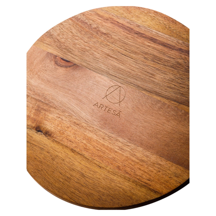 Блюдо двухъярусное с куполом Artesa 22х31 см, сланец, черное, п/к