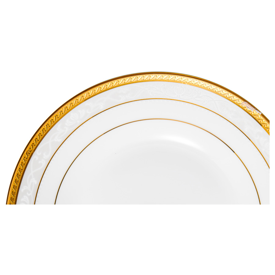 Сервиз столовый Noritake Хэмпшир, золотой кант на 4 персоны 16 предметов, фарфор