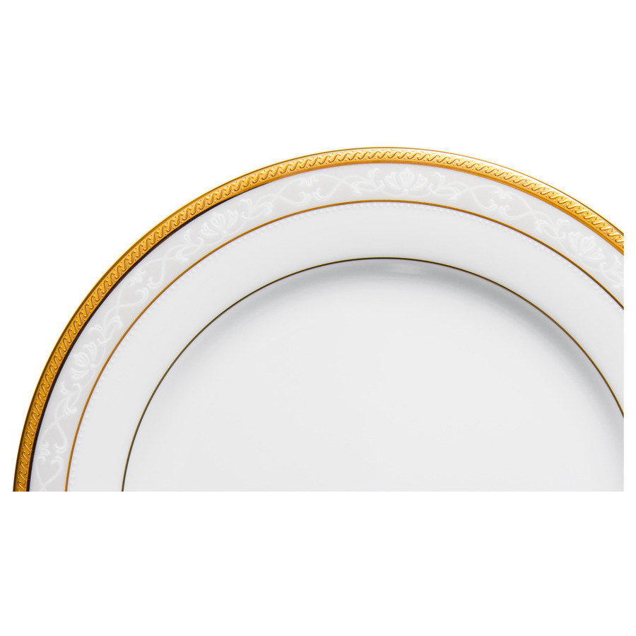Сервиз столовый Noritake Хэмпшир, золотой кант на 4 персоны 16 предметов, фарфор