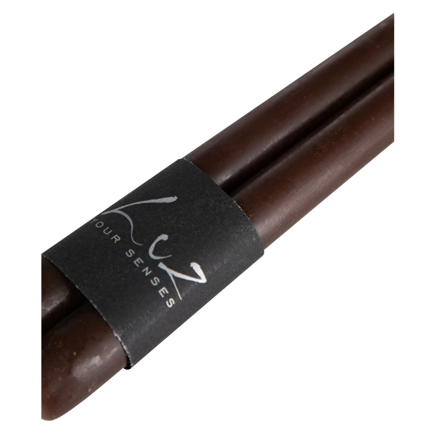 Набор свечей Luz Your Senses Конус 30 см, 2 шт, кофейный