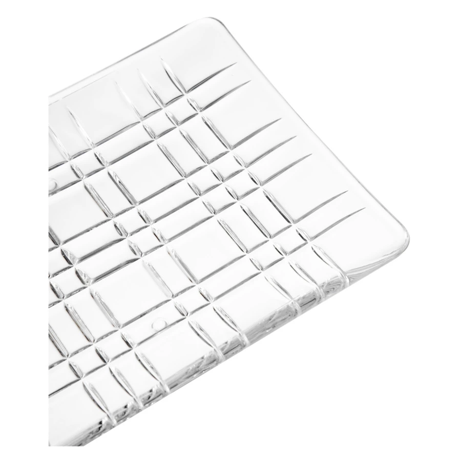 Блюдо прямоугольное Nachtmann Square 42 см, хрусталь бессвинцовый, п/к