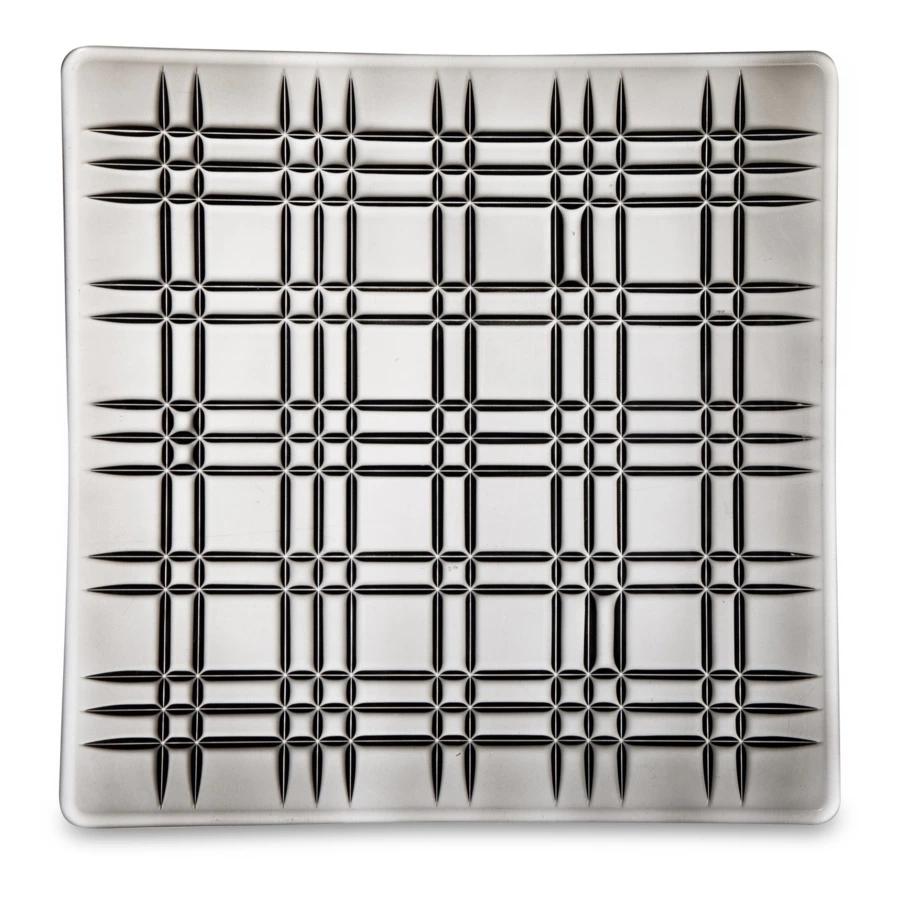 Набор блюд квадратных Nachtmann Square 21 см, 2 шт, хрусталь бессвинцовый, серый, п/к