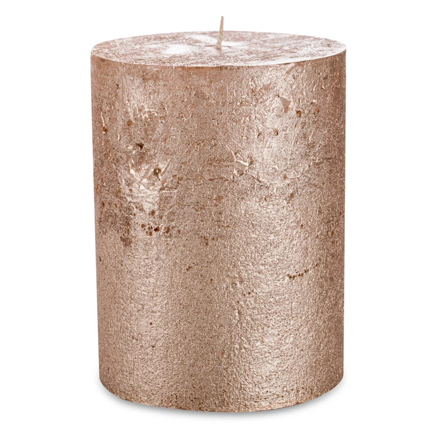 Свеча цилиндрическая Luz your senses 13 см, кремовый металлик