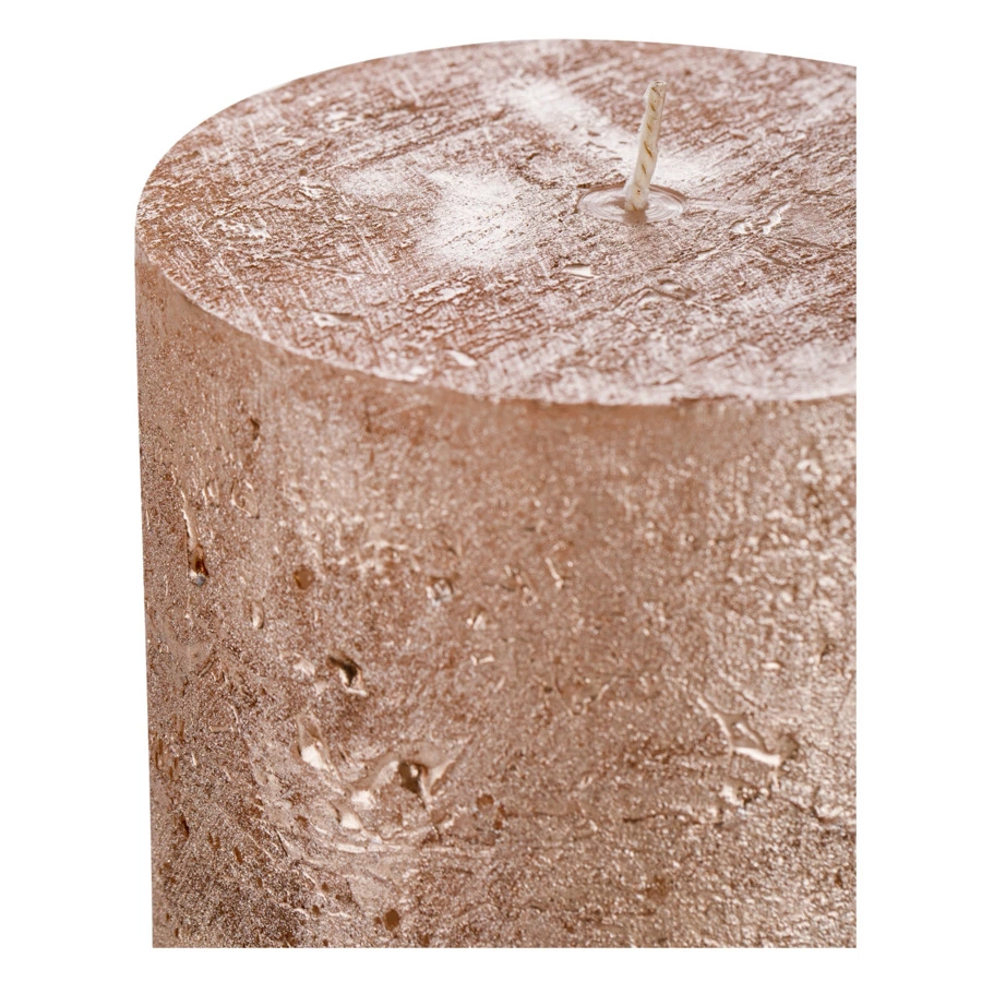 Свеча цилиндрическая Luz your senses 13 см, кремовый металлик