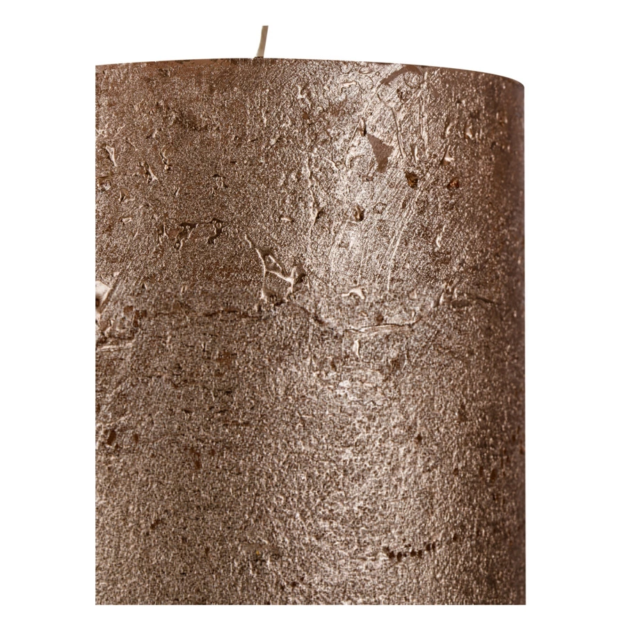 Свеча цилиндрическая Luz your senses 13 см, кремовый металлик