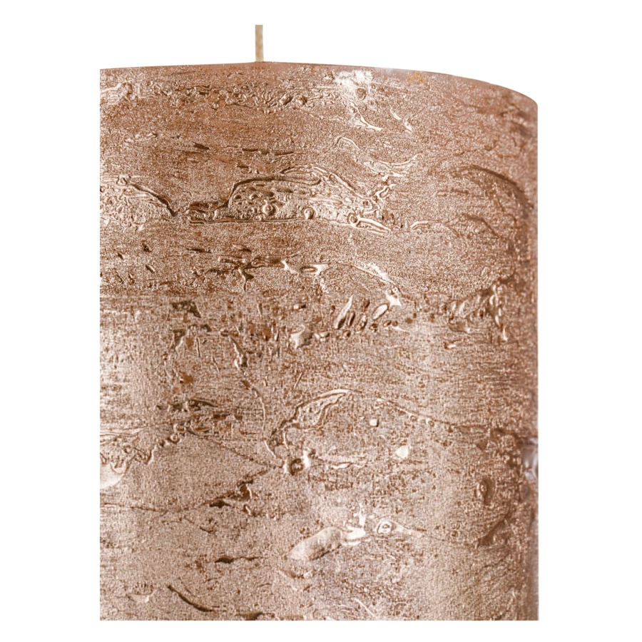 Свеча цилиндрическая Luz your senses 20 см, кремовый металлик