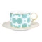 Чашка чайная с блюдцем Mix&Match Home Максим, фарфор