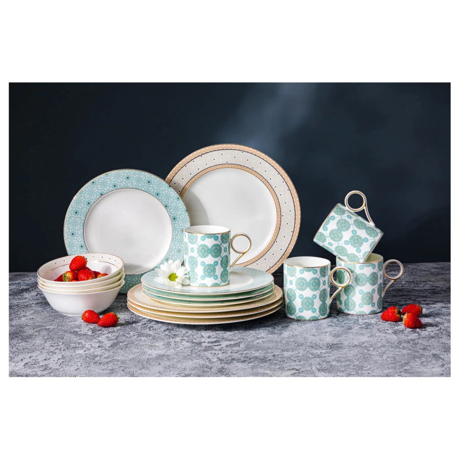 Сервиз столовый Mix&Match Home Максим на 4 персоны 16 предметов, фарфор, п/к