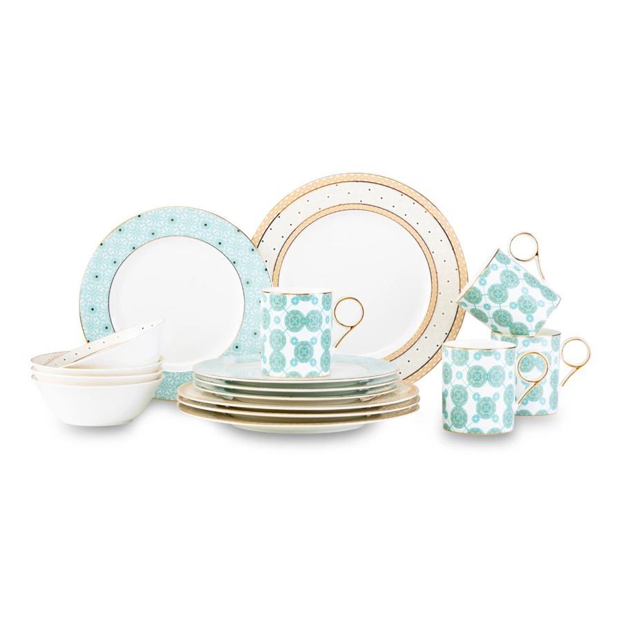 Сервиз столовый Mix&Match Home Максим на 4 персоны 16 предметов, фарфор, п/к