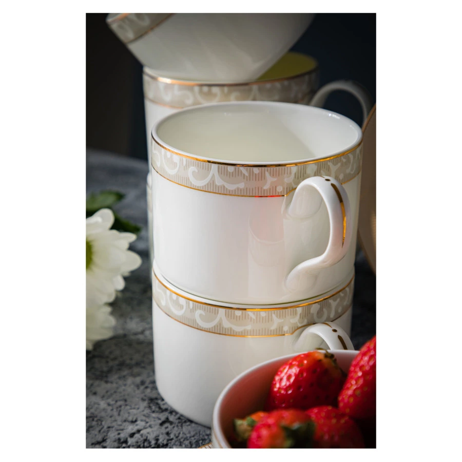 Сервиз чайный Mix&Match Home Елена на 6 персон 21 предмет, фарфор, п/к