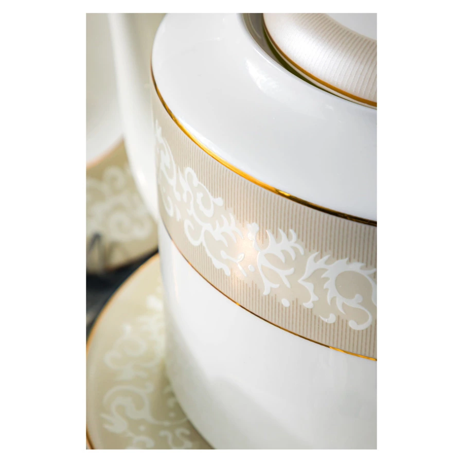 Сервиз чайный Mix&Match Home Елена на 6 персон 21 предмет, фарфор, п/к