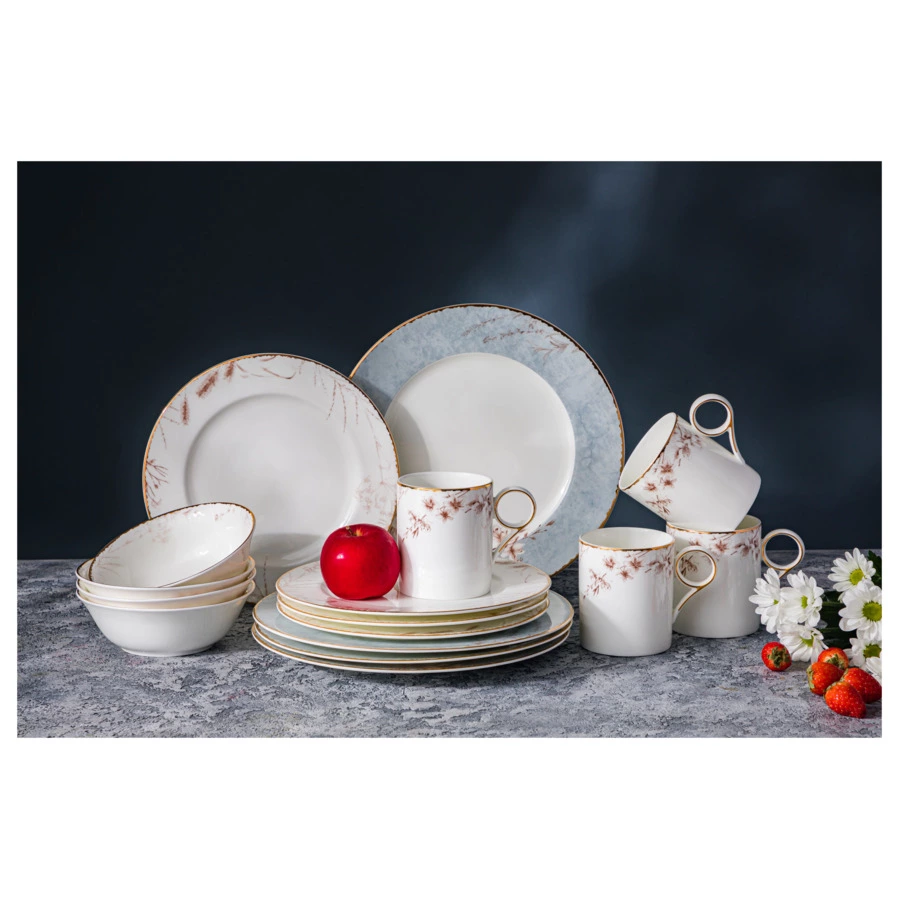 Сервиз столовый Mix&Match Home Аурелия на 4 персон 16 предметов, фарфор, п/к