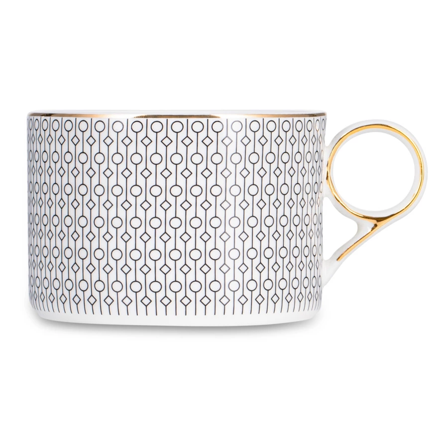 Чашка чайная с блюдцем Mix&Match Home Вола 200 мл, фарфор