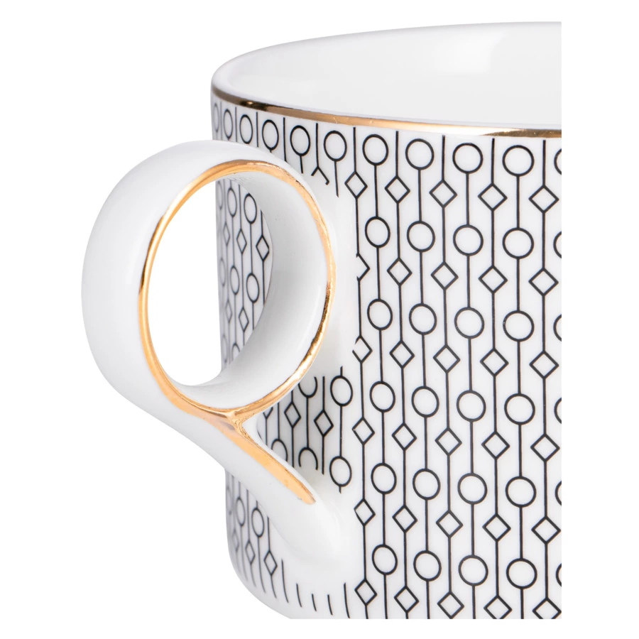 Чашка чайная с блюдцем Mix&Match Home Вола 200 мл, фарфор