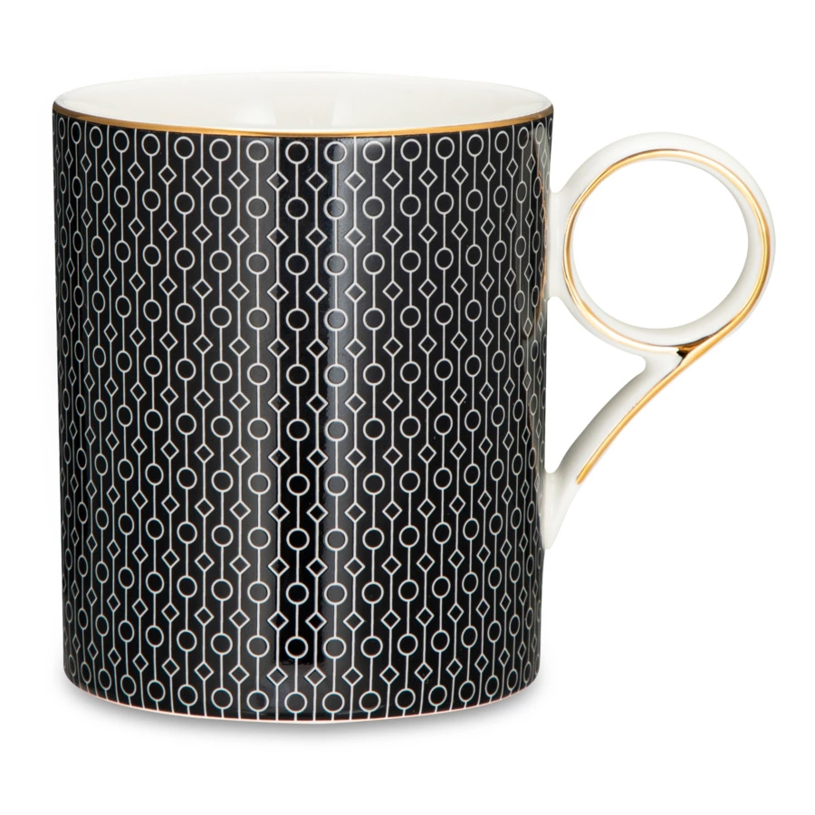 Кружка Mix&Match Home Вола 350 мл, фарфор, черная