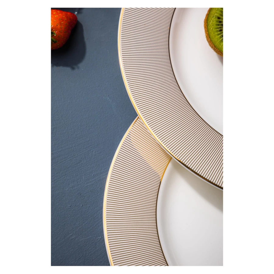 Набор тарелок закусочных Mix&Match Home Елена 23 см, фарфор