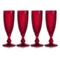 Набор бокалов для шампанского Vista Alegre Бикош 110 мл, 4 шт, красный