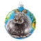 Игрушка елочная шар Bartosh Кролик №3, 10 см, стекло, п/к