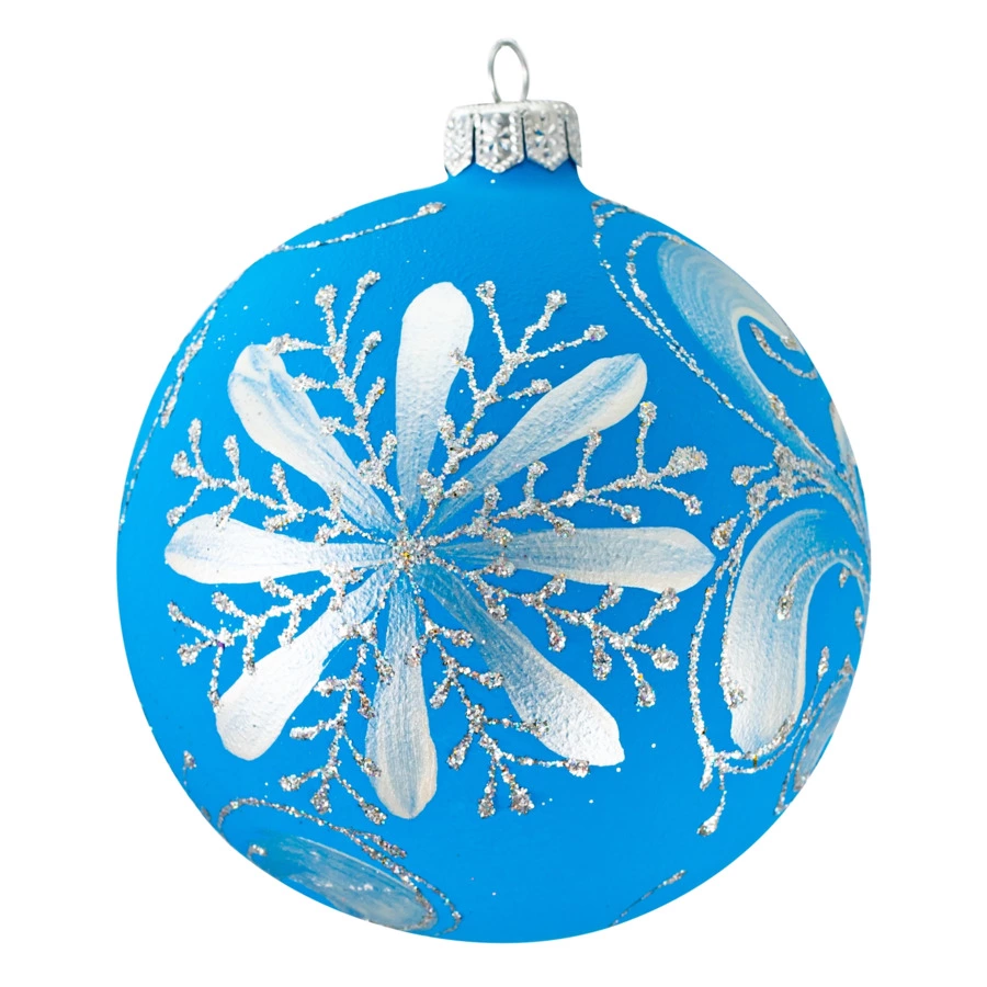 Игрушка елочная шар Bartosh Кролик №3, 10 см, стекло, п/к