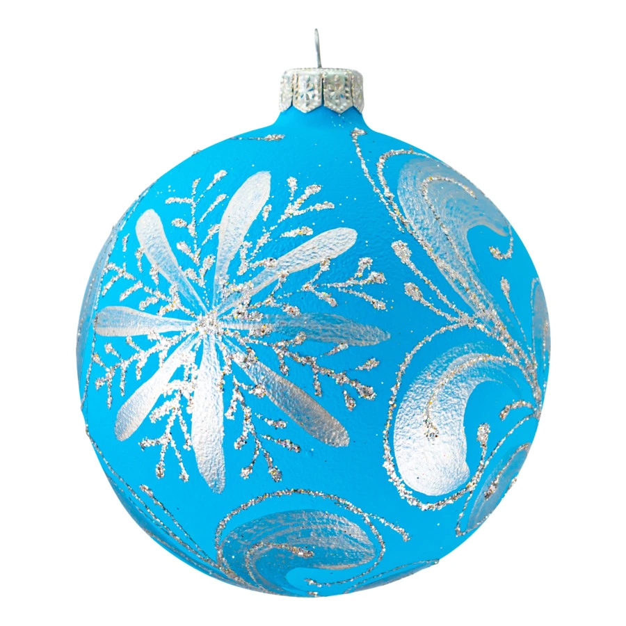 Игрушка елочная шар Bartosh Котики №1, 10 см, стекло, п/к