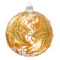 Игрушка елочная шар Bartosh Рождественник 10 см, стекло, п/к, золотой