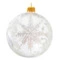 Игрушка елочная шар Bartosh Ажурный рисунок №2, 8 см, стекло, п/к