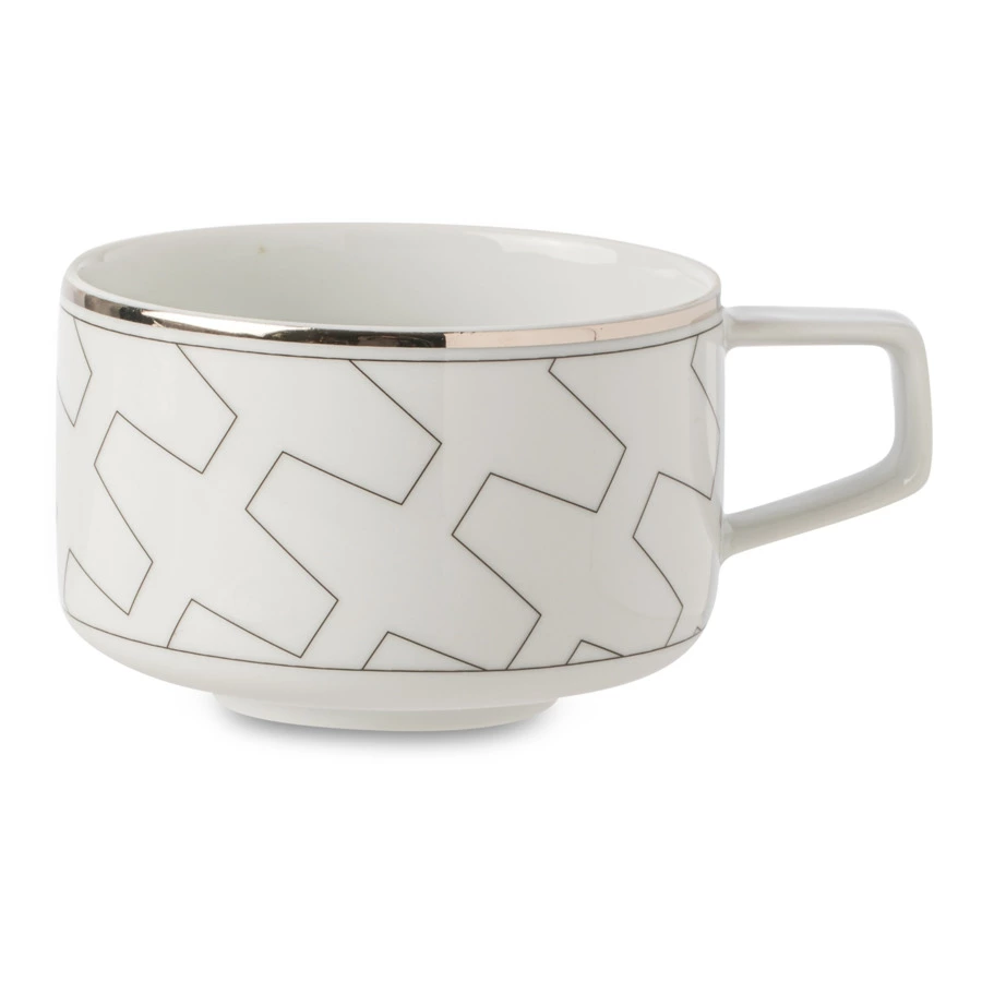 Чашка чайная с блюдцем Vista Alegre Трассо 260 мл, фарфор