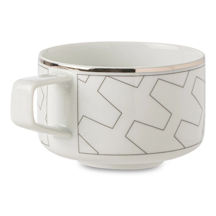 Чашка чайная с блюдцем Vista Alegre Трассо 260 мл, фарфор