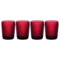 Набор стаканов для воды Vista Alegre Бикош  280 мл, 4 шт, стекло, красный