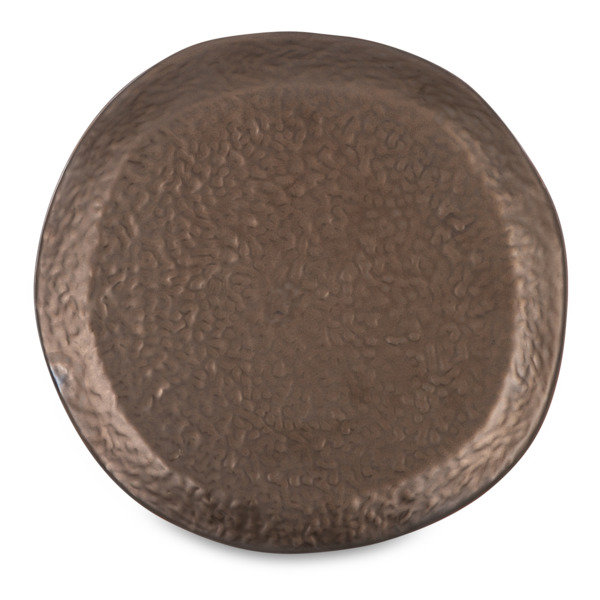 Блюдо круглое Cosy&Trendy Копернико 26 см, золотисто-коричневое