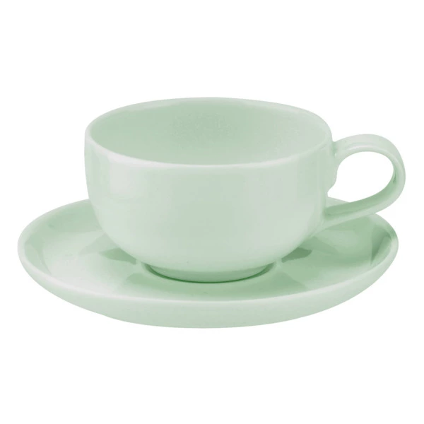 Чашка кофейная с блюдцем Portmeirion Выбор Портмейрион 100 мл, зеленая