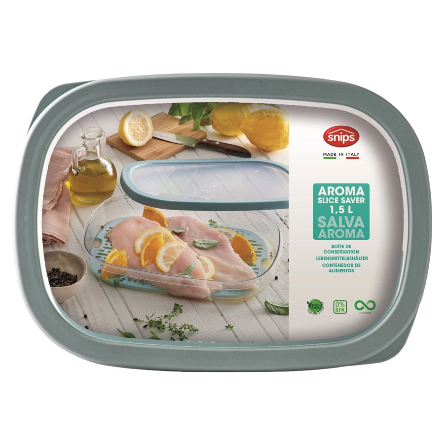 Контейнер для хранения мяса и рыбы SNIPS 1,5 л, 28,5x20,5x4,5 см, пластик