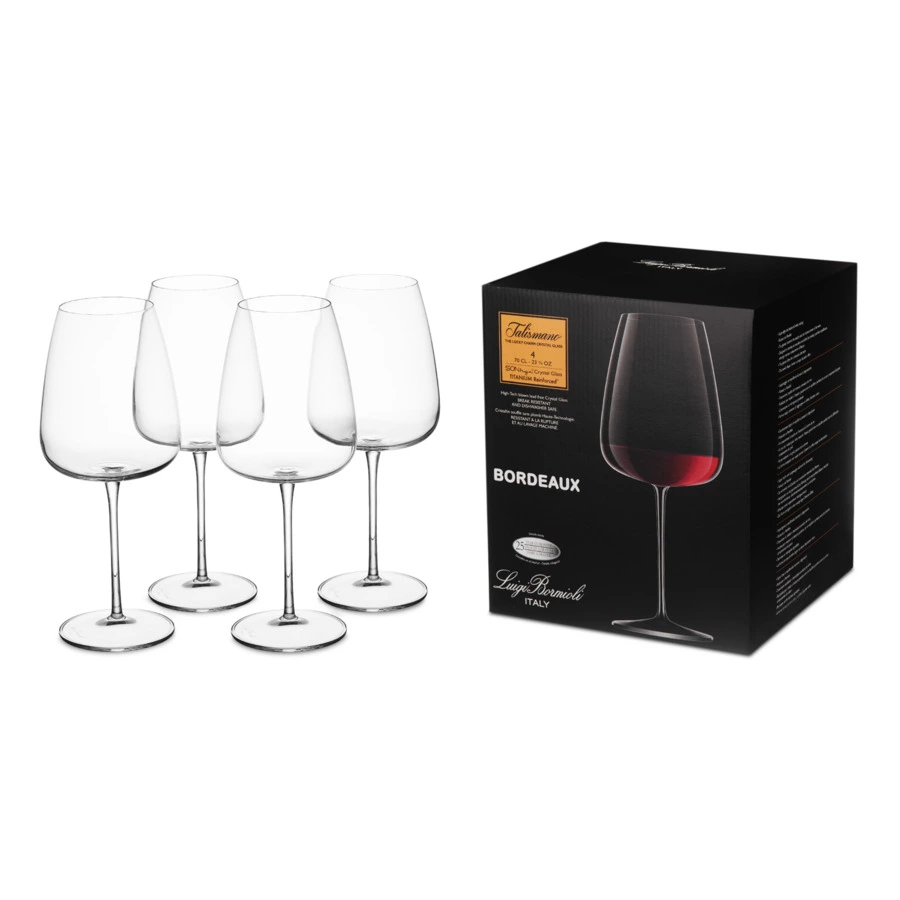 Набор бокалов для красного вина Luigi Bormioli Талисман Бордо 600 мл, 4 шт, стекло