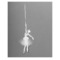Игрушка елочная Венизное кружево Балерина 8х14,5 см, вискоза
