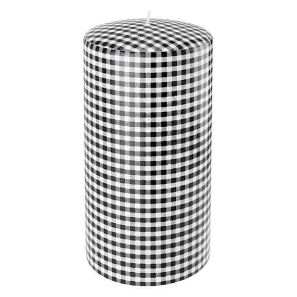 Свеча интерьерная Pernici Quadretto Black&White 1,3 л, столб 20х10 см, п/к