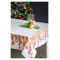 Скатерть прямоугольная Mix&Match Home Новогодние игрушки 168х250 см, хлопок, белая с принтом