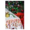 Скатерть прямоугольная Mix&Match Home Новогодние игрушки 168х250 см, хлопок, белая с принтом