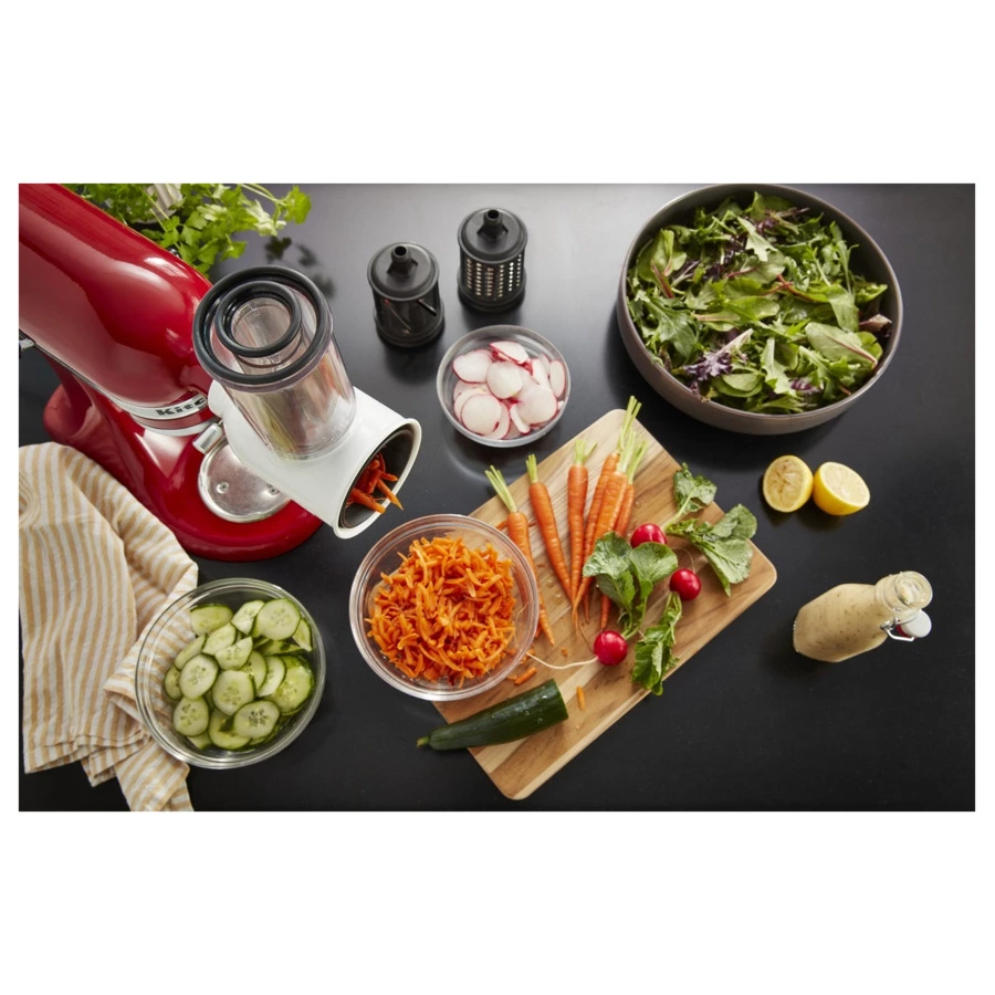 Насадка овощерезка с 3 барабанами KitchenAid, белый