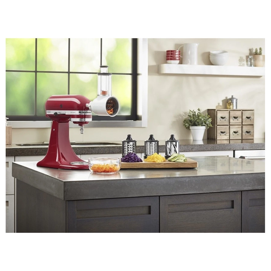 Насадка овощерезка с 3 барабанами KitchenAid, белый