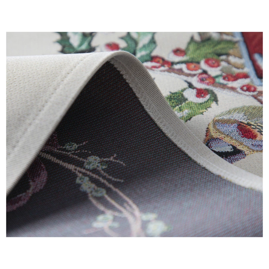 Дорожка для стола Mix&Match Home Зимний пир Скворечники 40х100 см, гобелен, голубой