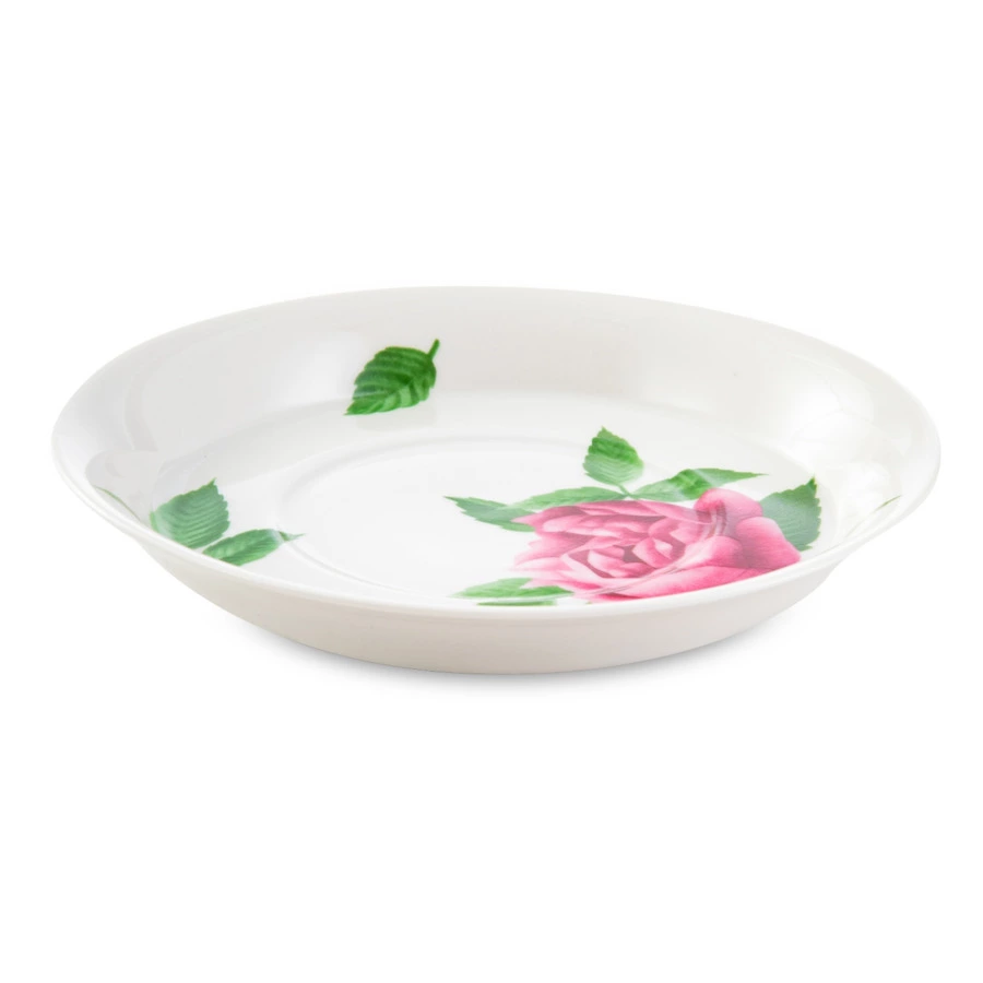 Чашка чайная с блюдцем ИФЗ Гербовая Розариум 220 мл, фарфор твердый