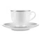 Чашка чайная с блюдцем Narumi Рошель 230 мл, фарфор костяной