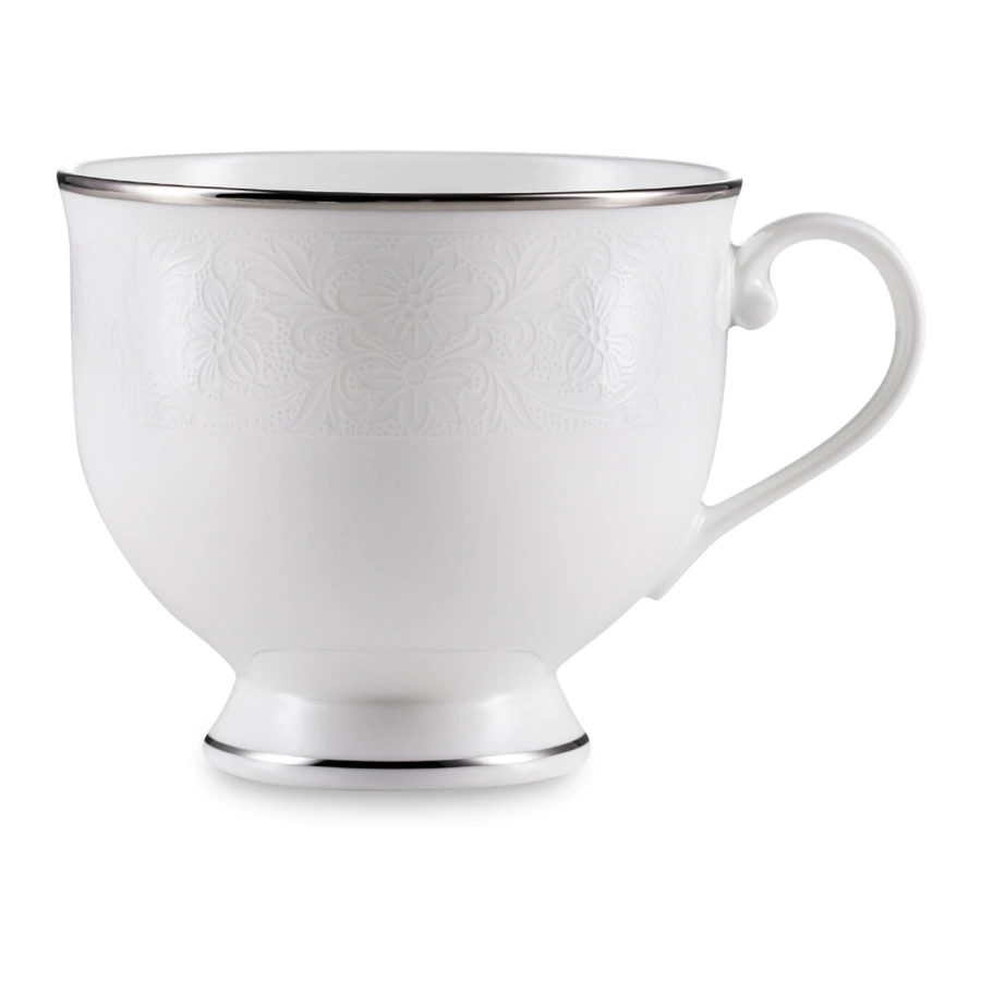 Чашка чайная с блюдцем Narumi Рошель 230 мл, фарфор костяной