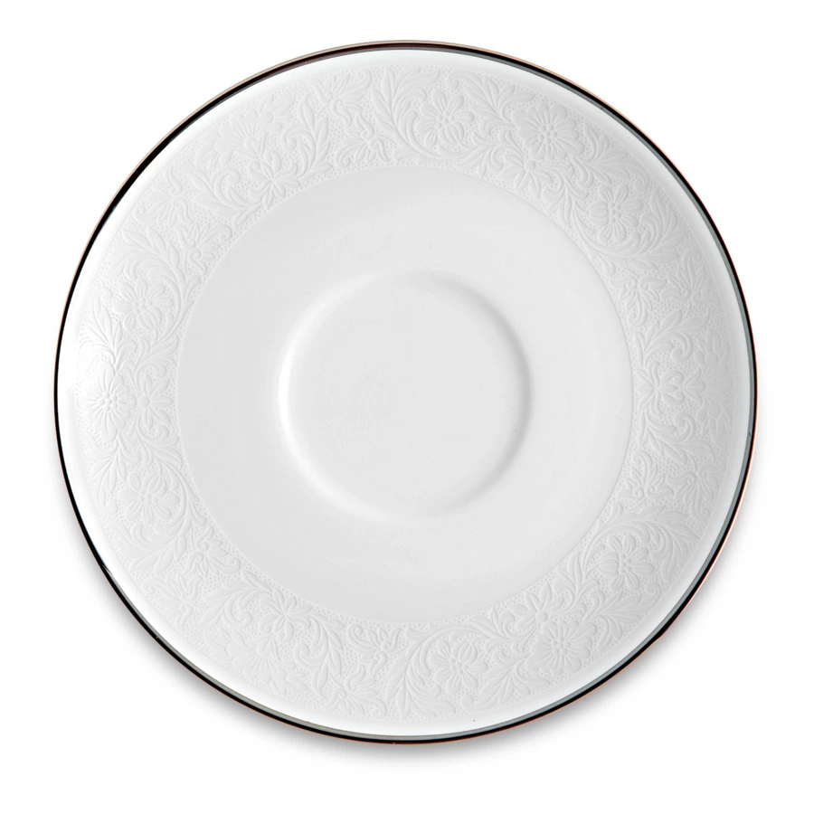 Чашка чайная с блюдцем Narumi Рошель 230 мл, фарфор костяной