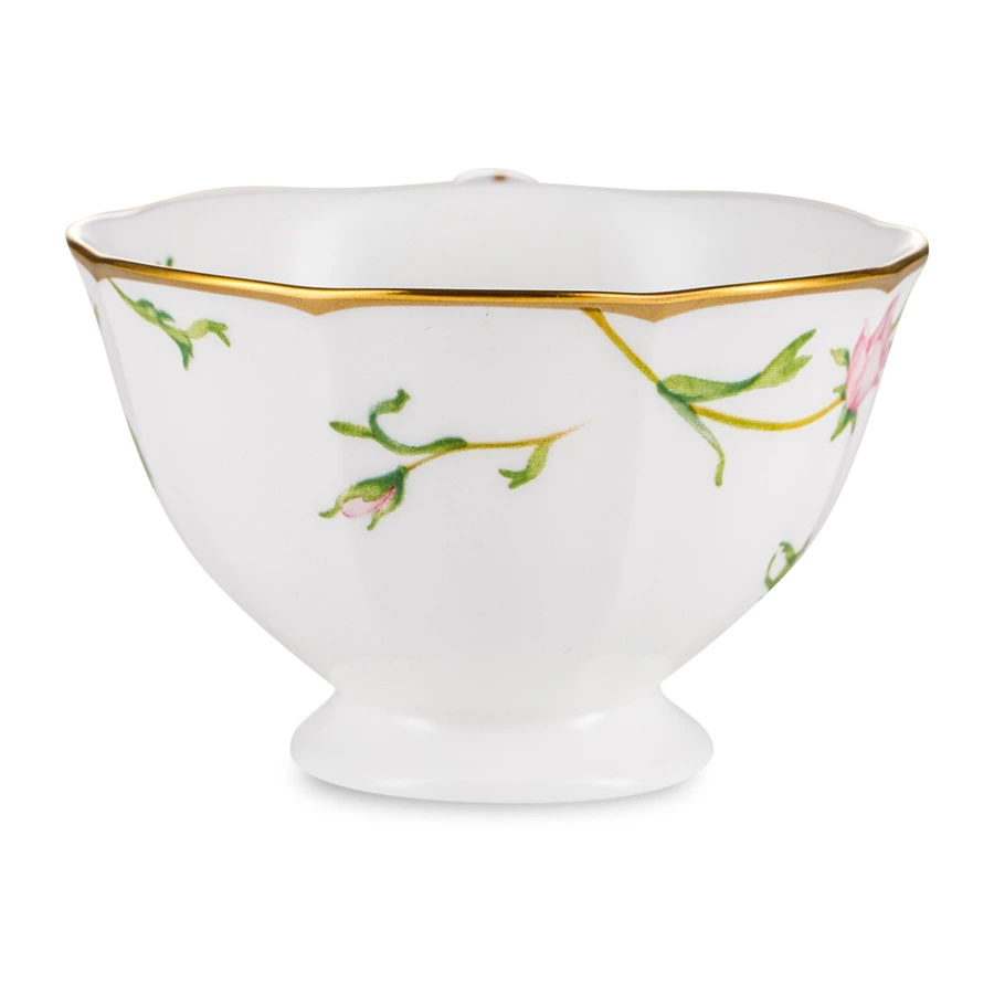 Чашка чайная с блюдцем Narumi Цветущая Роза 230 мл, фарфор костяной