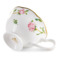Чашка чайная с блюдцем Narumi Цветущая Роза 230 мл, фарфор костяной