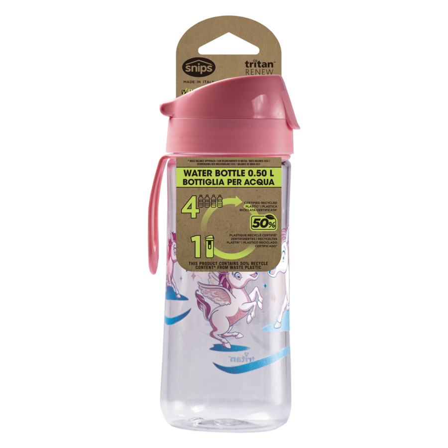 Бутылка для воды SNIPS Единорог 500 мл, пластик