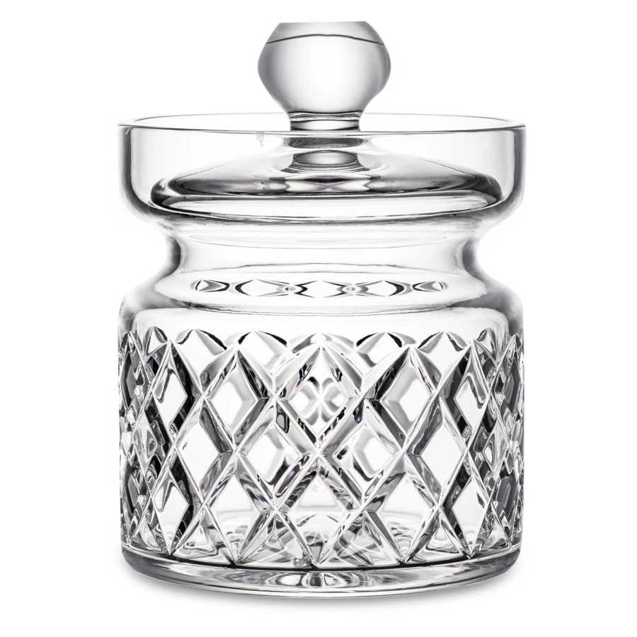 Конфетница с крышкой Неман Мириам 12,2 см, хрусталь